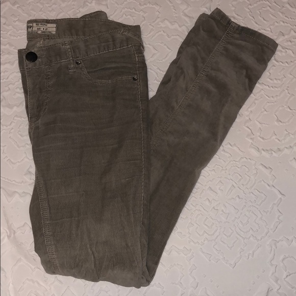 Free People gray corduroy jeans - Picture 2 of 4